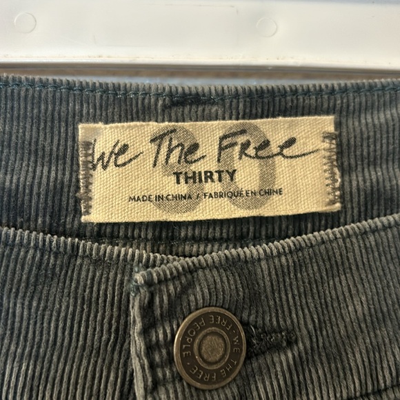 We The Free bluish gray corduroy pants size 30 - Picture 3 of 5